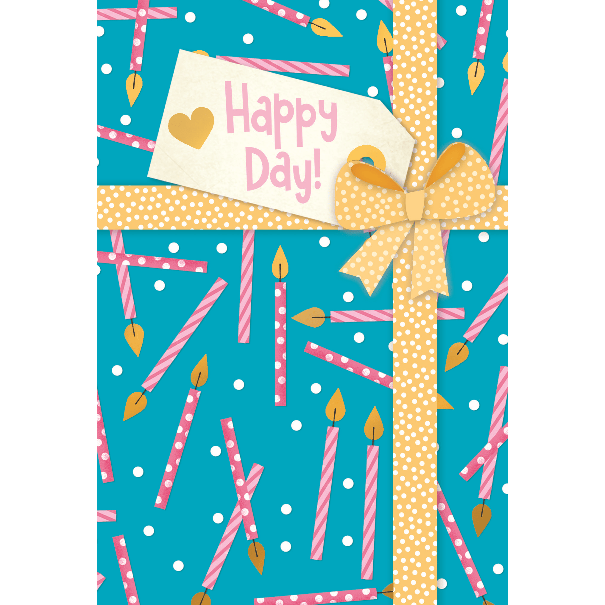 Pictura Happy Day Bow birthday card featuring a colorful design with a bow and cheerful greeting for everyday occasions.